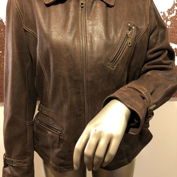 Leather Bomber Jacket -Lloyd Elliot’s Country Club - Picture 2 of 8